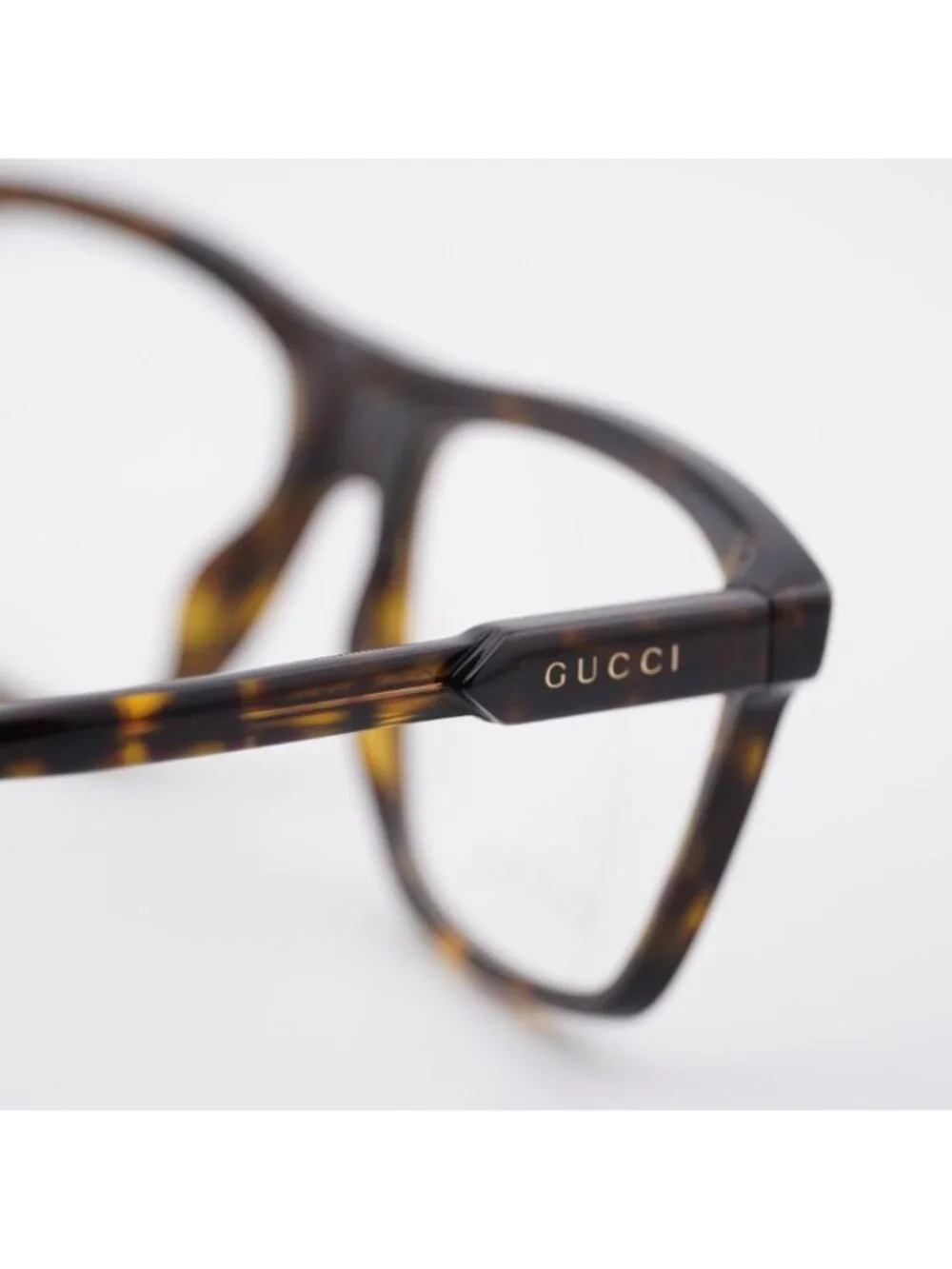 Gucci GG1820O 002 Eyeglasses Havana 55mm Square Frame